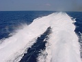 Boot Mykonos-Naxos Gischt Hight Speed-Boot